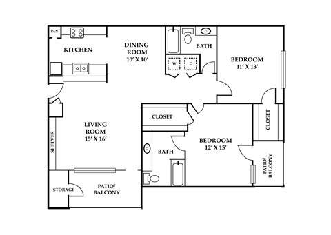 a floor plan of a home